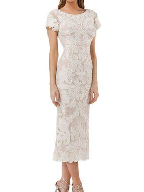 JS Collections Soutache Lace Midi Dress Size 8 NWT